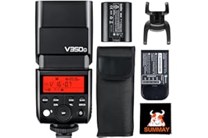 GODOX V350C TTL 1/8000S High Speed Sync GN36 2000mAh Ving Rechargeable Master Slave Camera Flash Speedlite for Canon Camera (V350-C)