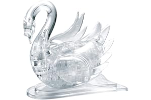 HCM KINZEL Kryształowe puzzle 3D - łabędź przezroczyste 44 części