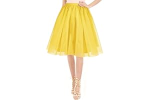 AUYAO Damen Tutu Klassisch Rock Ballett Tüllrock Petticoat Unterrock Tütü Rock Tutu Röcke Tüll mit Bogen 50er Ballet Elastisch Tanzrock Tanzkleid Ballkleid Karneval Kostüme Tanzen Mädchen Tanzröcke