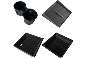 Arcoche Organizer Per Console Centrale Per Tesla Model 3 Hlighland Del 2024, Vassoio Organizer Per Console Centrale Floccato Per Il Nuovo Modello 3 Highland Accessori (Set 4PC)