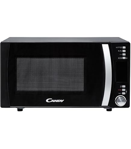 Candy CMXW20DS Forno A Microonde Da Incasso O Libero 20L 700W - Solo Microonde Con 40 Programmi Automatici E Blocco Bambini, Nero/argento