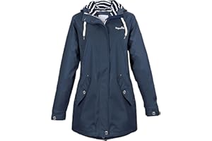 Regenliebe Damen Regenmantel | Friesennerz tailliert | gestreiftes Innenfutter | winddicht und wasserdicht