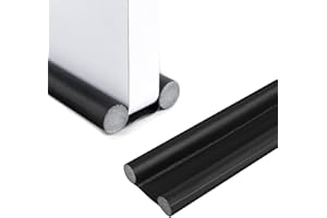 AUTUCAU Under Door Draft Stopper 37 inches Adjustable Insulation Double-Sided Sound Proof Door Air Draft Blocker for Noise Light Smell Stopper,Upgraded Version