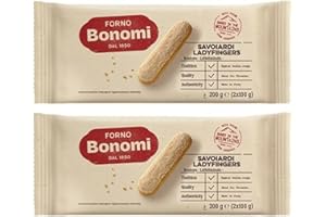 BLUE NILE FOODS Savoiardi Lady Fingers 200g x 2 │Almond Cookie by Forno Bonomi