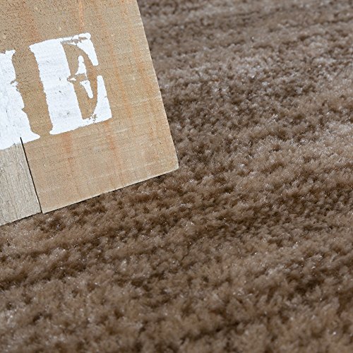 Wohnzimmer Teppich Bordüre Kurzflor Meliert Modern Hochwertig Grau Schwarz Braun, Grösse:240×340 cm - 3