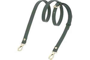 sourcing map Genuine Leather Purse Strap, Adjustable Crossbody Replacement Straps
