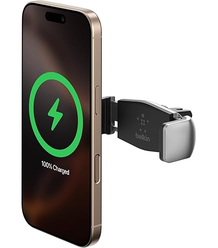BELKIN - SUPPORTO DA AUTO MAGNETICO CON RICARICA WIRELESS-nero