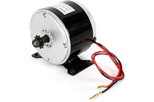 OUKANING Motor de Cepillo DC 250W 24V Motor de imán Permanente con Cepillo eléctrico para Scooter eléctrico E-Bike 2750Rpm
