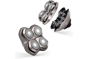 Skull Shaver Carver PRO 4 Head Replacement Blade - for Pitbull, Palm & Butterfly Kiss Shavers - Beard Grooming, Body Shaving & Bald Head Razor Blade