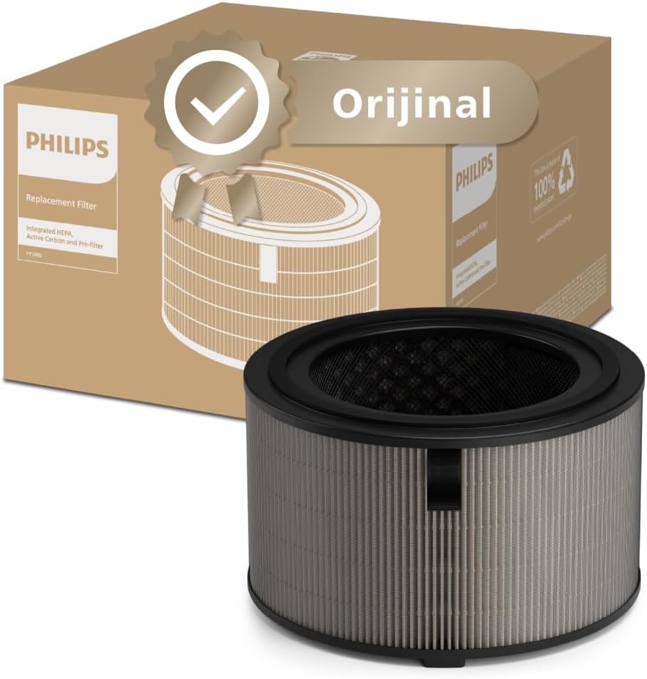 Philips PureProtect Water 3400 Serisi Yedek HEPA Filtre, Üst Düzey Filtreleme, 3 Katmanlı Tasarım, 1 Yıla Kadar Dayanıklı, AC3420/AC3421 ile Uyumlu, FY3400/30