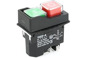 AYYDS KJD17 - Interruttore elettromagnetico, AC250 V, 16 A, impermeabile, chiusura magnetica, interruttore di sicurezza, interruttore a pulsante, strumento di alimentazione magnetico (4 pin)