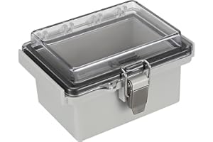 JINZEYOU Abzweigdose IP65 Wasserdicht, Elektronik Gehäuse, Elektrische Anschlussdose, Transparent Leergehäuse Verteilerdose, Projektbox Verteilerkasten Aufputz Klar für elektronische Projekte, Netzteile