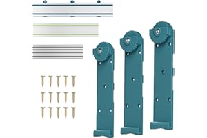DINFTIN Track Rack for Makita/Festool,Track Saw Guide Rail Holder for DeWalt Guide Rail-3 Pack Set