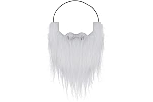 Sibba 1Pcs Funny Self Adhesive Fake Beard & Mustache Festival Costume Accessories - Christmas Decorations & Masquerade Party Supplies