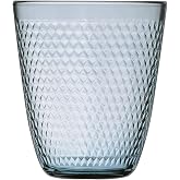 Arcoroc Set of 6 Pampille Mazzarine Tall Glasses, 31 cl | Blue, Glass, High Format, 6 Pieces