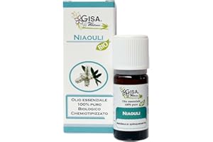 Gisa Wellness - NIAOULI - Olio Essenziale Bio - 100% Puro e Naturale - [10ml] - Alimentare - per Aromaterapia - Massaggi - Cura della Persona - Antivirale - Made in Italy