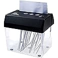 Paper Shredder A6 Paper Cutter Mini Electric USB Shredder Paper Cutting Machine Universal Office School Home Desktop Stationery for Paper, Bills, Receipts (A6-Black)