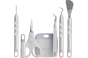 CHEDIN Plotter Accesorios, 6 piezas de cortadora de vinilo, herramientas para manualidades, juego de herramientas de bricolaje, herramienta de desrejilla para vinilo autoadhesivo, Cameos, rotulación