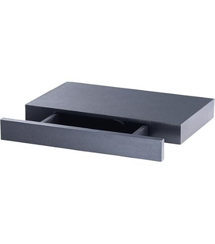 SYLUOQP Geheimregal Mit Verstecktem Fach - Wandregal Mit Falltür Für Sichere Aufbewahrung In Schwarz