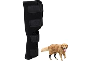 PZURYHG Coudière pour Chien – Manchon réglable et Confortable pour Chien | Attelle de Protection arrière de Jambe pour Chien, coudière pour Chien pour Toutes Les Saisons, Chiens de Petite, Moyenne et