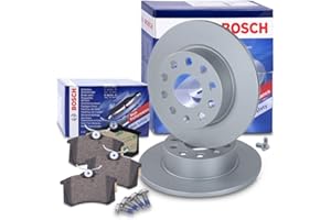 BOSCH BUNDLE Bosch Bremsenset Hinterachse inkl. Bremsscheiben Hinten Ø 255 mm Voll und Bremsbeläge Hinten