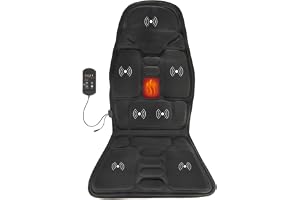 VITALmaxx Massagematta | Massagesittdyna med omkopplingsbar värme, 4 intensiteter och 8 program