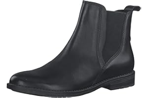 MARCO TOZZI Damen Chelsea Boots aus Leder zum Schlupfen
