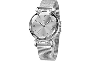 CIVO Montre Femme Etanche Analogique Montres Bracelet pour Femme Cuir Quartz Montre Femme Cuir Luxe Mode Montres Femmes Entreprise Adolescent