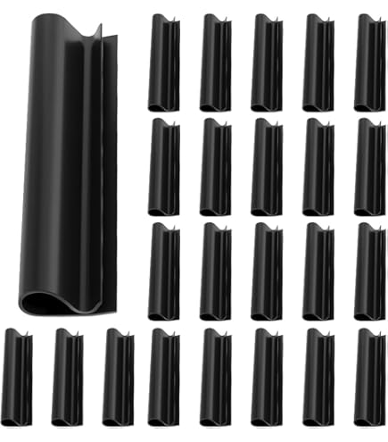 Pool-Edelstahl-Clips 12 Stück - Metall Clips Für Poolabdeckung - Schwarz 11,9cm Für Oberirdische Pools