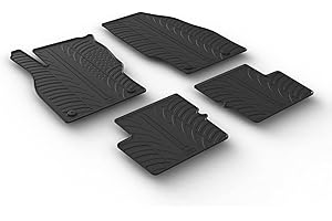 ‎GLEDRING Satz Gummimatten kompatibel mit Opel Corsa E 5 türer 2014-2019 (T Profil 4-teilig + Montage-clips)