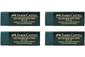 FABER-CASTELL Faber Castell - Goma de borrar sin polvo, color verde