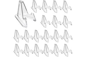 SUMNACON 20pcs Portamonete Espositori Cavalletto Moneta Medaglia Distintivo Collezione Mensola di Parti Supporto Del Telefono Acrilico 2CM