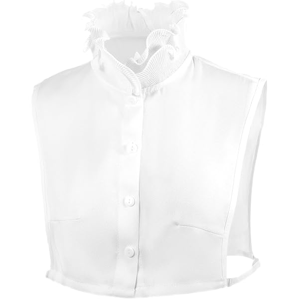 thumbnail interactive-video image 1 of WENLOOY Fake Collar Detachable Blouse Dickey Collar Half Shirts Faux... 1 of 9