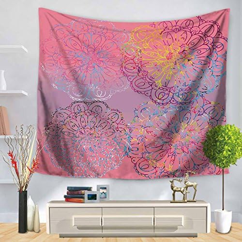 Tapestry Fresh Flowers Mandala Printing Wall Hanging Decoration Tablecloth , 1 , 150*200
