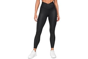 CRZ YOGA Damskie Butterluxe Cross Waist Workout Legginsy 25 Inches.V Cross High Waisted Gym Sportowe Legginsy jogi
