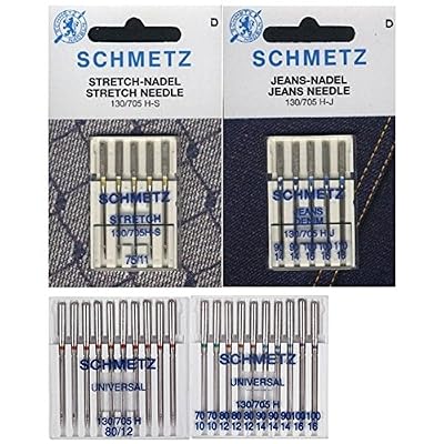 Schmetz Aiguille Assortiment stretch/jeans/universel/Système Aiguilles 130/705H/30