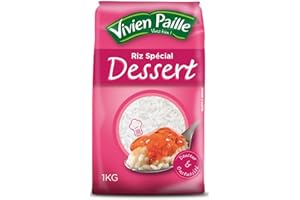 AUCHAN Lot de 3 unités *** VIVIEN PAILLE Riz rond blanc spécial dessert 1kg