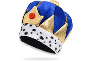 Alsino Königshut - Corona real para adultos, accesorio para fiestas temáticas, carnaval, rey corona, diadema medieval