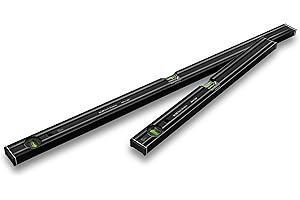 STABILA 80 AS Dark Shadow, set di 2 livelle a bolla 60 cm/100 cm, elegante rivestimento antracite opaco, profilo in alluminio rinforzato, tappo antiscivolo integrato, made in Germany