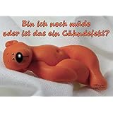 Tatzino Postkarte Humor lustig geistreich Bin ich noch müde C6