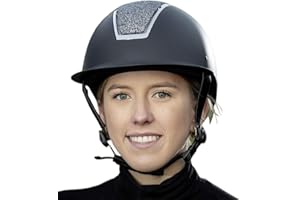 USG 13250022-100-304 - Casco da equitazione "Comfort Jewel", nero, M