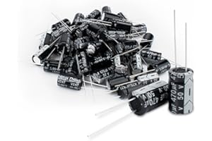 Innfeeltech 50 Pz Condensatore elettrolitico 470uF 50V Condensatori elettrolitici radiali in alluminio