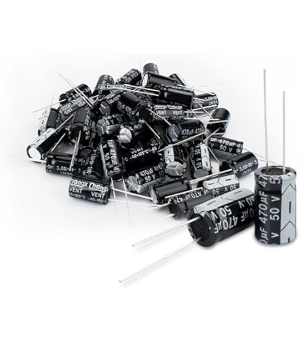 6.3V-50V Grün 460Pcs Elektrolytischer Kondensator Kit Inline Aluminium
