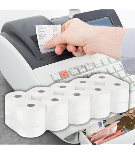 NOBILE LOVELYCARE Rotoli Termici 57x30 Mm - 10 Rotoli Per Scontrini, Senza BPA, Made In Italy