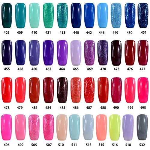 Vishine Shellac 8ml Gel Nagellack Aufloesbarer UV LED Multi Farben 6pcs Kit #006 - 6