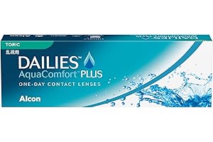 ‎DAILIES Dailies AquaComfort Plus Toric Tageslinsen weich | 30 Stück | BC 8.8 mm | DIA 14.4 mm | CYL -00.75 | ACHSE 180 | -01.00 Dioptrien