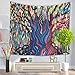 Produktbild Kreative Wandbehang Tapisserie Kunst Blumendruck Gobelin Strandtuch Decke (Farbe: GT1060-2, Größe: 150 * 200cm) für Wandkunst Tischdecke (Farbe : Gt1060-2, Größe : 150 * 130cm)