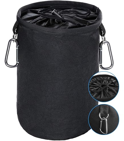 Sacchetto Porta-mollette In Cotone - Con Moschettone, Nero - Foto 8