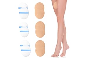 WOLAIYE Anti Chafing Friction Pads,Breathable Thigh Inner Sticker,Chafe Protection Skin Tape,Clear Invisible Body Waterproof Friction Patches-12PCS