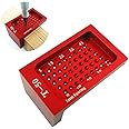 Precision Woodworking Tools, Hole Measuring Aluminium Alloy Ruler Hole Positioning Measuring Gauge Ruler Metric Marking T Type Carpentry Tool for Carpenter Scriber